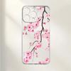 Pink Cherry Blossoms Phone Case For IPhone 17 16 15 Pro 14 13 12 11 Pro Max 15 Plus 16e 17air Silicone Soft Clear Cases Shell