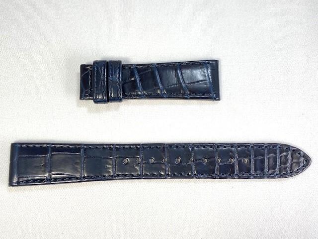 C047011J0 SEIKO Grand Seiko 19mm Leather Dark for Strap, Crocodile, Blue, SBGY009/ 9R31-0AG0