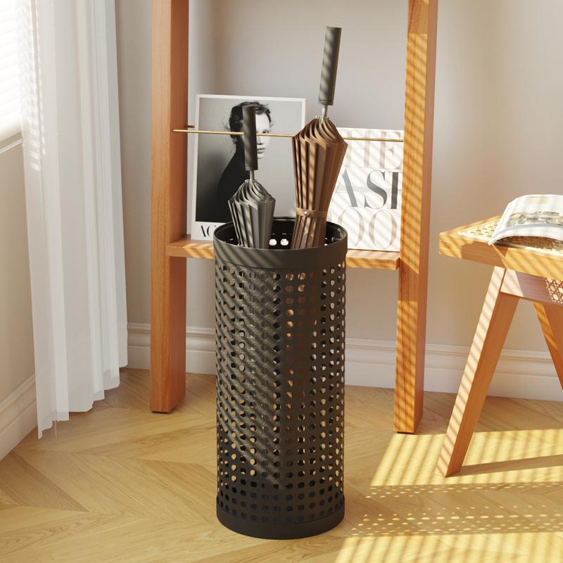 

Minshuku Café Home Rattan-Style Umbrella Stand, Cream