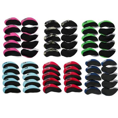 10x Waterproof Golf Iron Headcovers Golf Club Head Cover Viewable Window