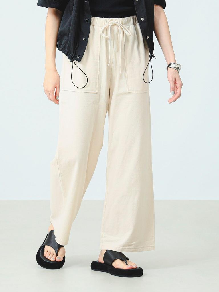 B:MING by BEAMS Women's NATURAL S Easy Pants with a Satin Texture