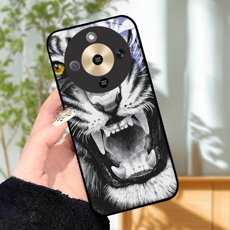 For Honor X9d MTN-NX1 Case Cool Fashion Painted Cover Tempered Glass Phone Cases For Honor X9 D HonorX9d 5G Cover Shell Fundas