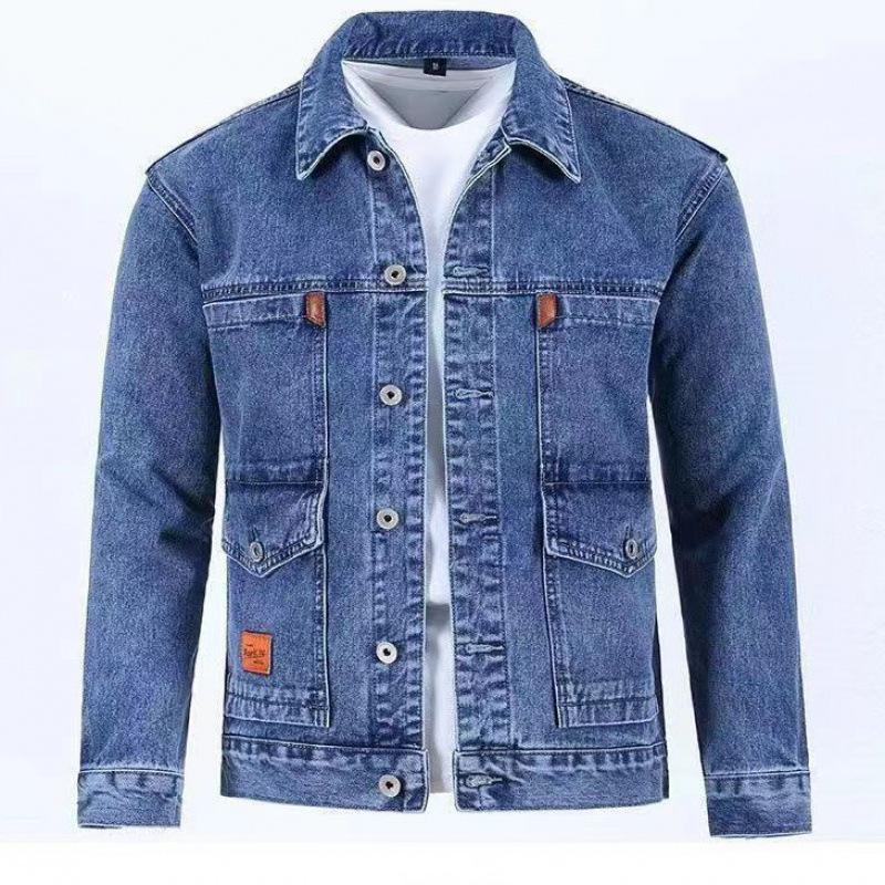 Men's Windproof Velvet-Lined Denim Coat - Warm, Wear-Resistant, Loose-Fit for Winter