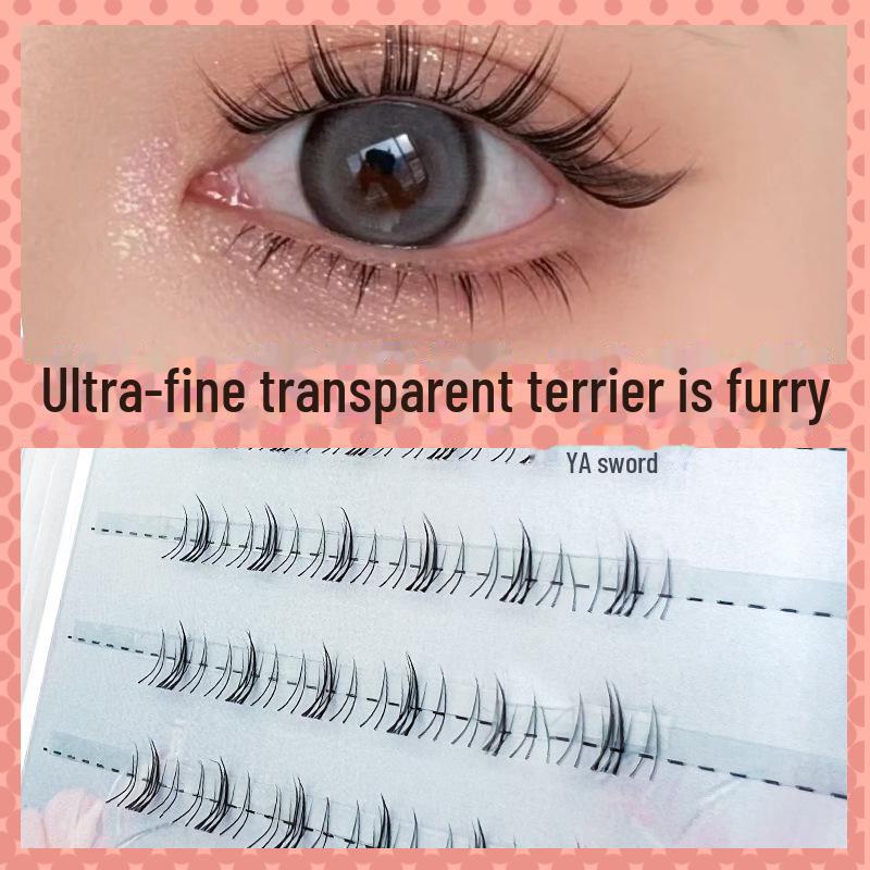 Yue Jiao Niang Novice Cartoon Style Lower Eyelashes - Thick, Segmented, and Ideal for Students