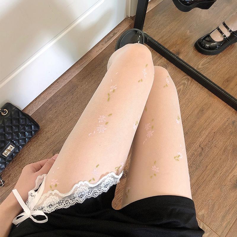 Designer Girls Summer Tights Transparent Black White Pantyhose Stocking Thin Compression Fashion Tights