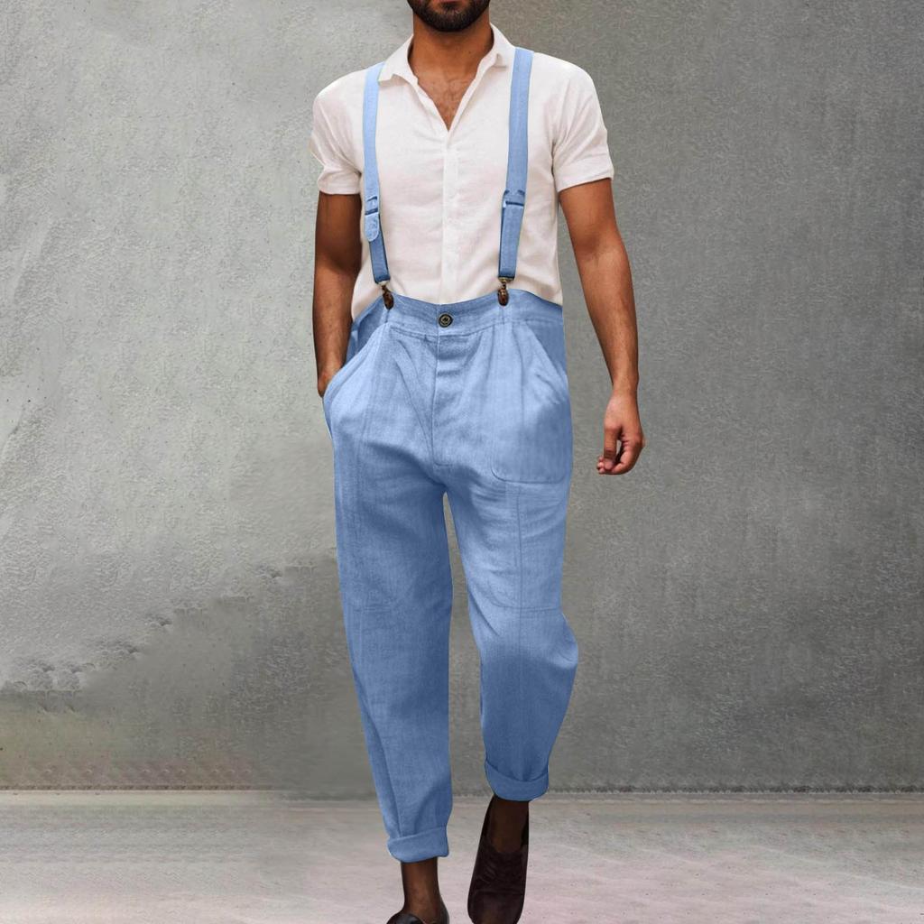 Pánské vícebarevné bavlněné montérky