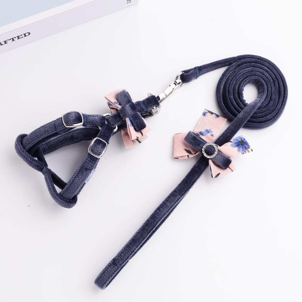 Pet Supplies Bow Dog Leash Milk Dog Small Dog Puppy Special Chest Strap