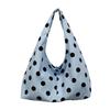 Niche Polka Dot Women's Single Shoulder Bag, Versatile Color Block Design, Large-Capacity Korean Style Underarm Bag