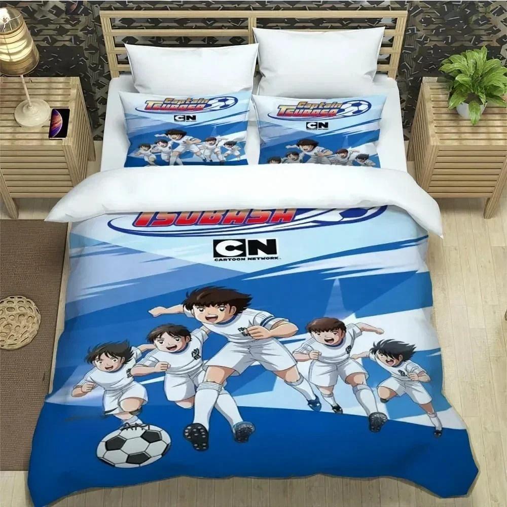New Anime C-CAPTAIN TSUBASA Bedding Sets Duvet Cover Set With Pillowcase Twin Full Queen King Bedclothes Bed Linen Home Textiles