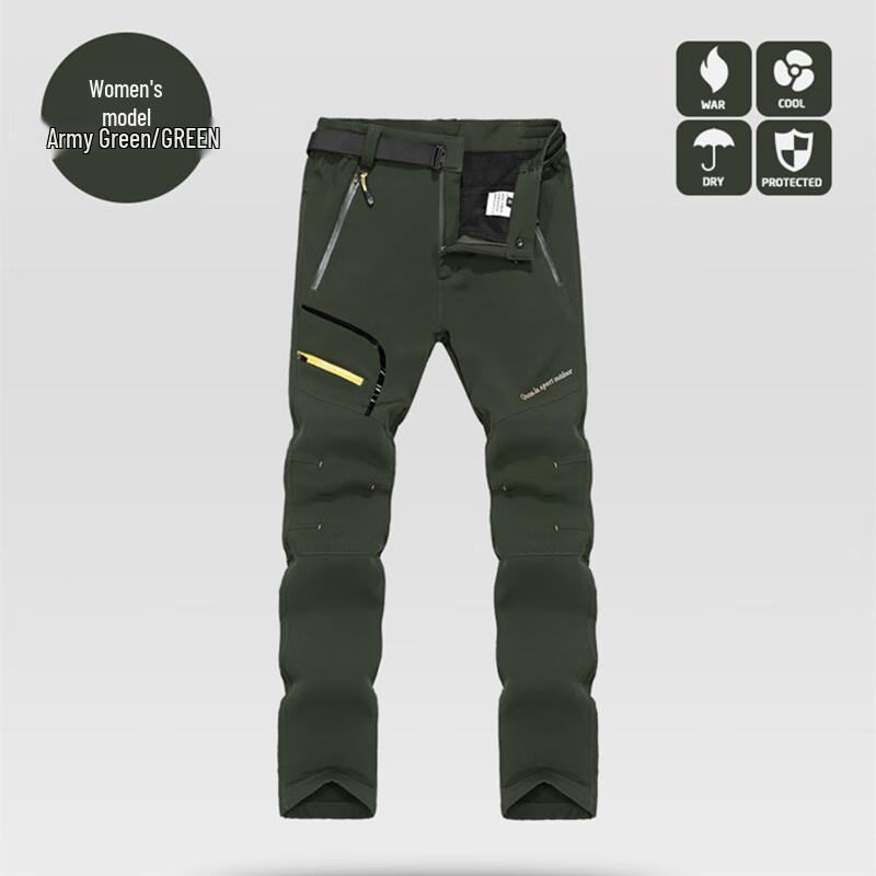 Winter Fleece-Lined Hiking Pants S
