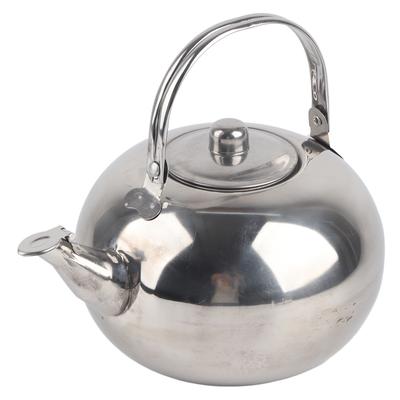 Outdoor 304 Stainless Steel Teapot Portable Water Tea Kettle with Leaf Filter HandleSilver