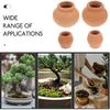 VANZACK Mini Clay Pots, 4Pcs Miniature Terracotta Pot Clay Ceramic Pottery Planter Cactus Flower Pots Succulent Nursery Pot for Plants Crafts Wedding