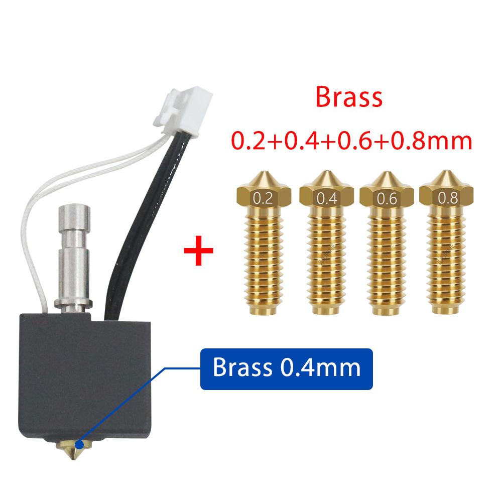 For Anycubic Kobra S1 Nozzle 0.2 0.4 0.6 0.8 Hotend Thermistor Kobra S1 Hot End Kit Voor Printkop S1c 3d Printer Accessories