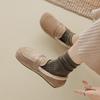 Weiwei girl 3086-3 Boken Schuhe Damen Winter flachsohlige Ein-Pedal Plüschschuhe Damen tragen Samt Slipper