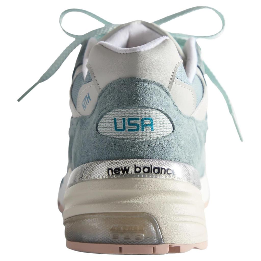 Kith x New Balance 992 Made in USA Pakiet Osaka Męskie Sneakersy Niebieski Egejski-Niebieski Cień-Szary U992KT