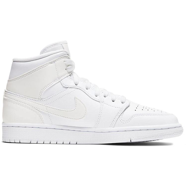 New JORDAN 1 Mid Ivory White Women's BQ6472-112