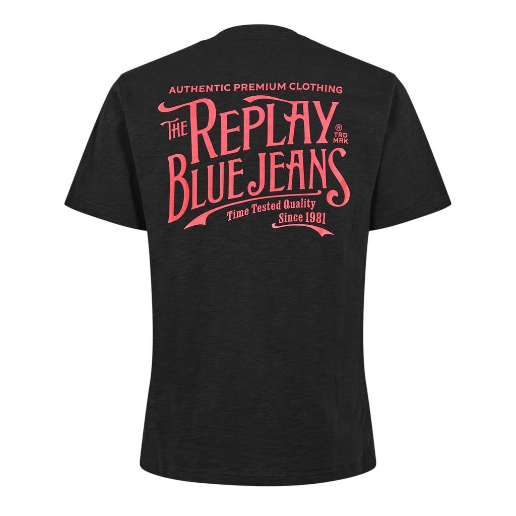 Replay Mens Back Jeans Logo T-Shirt