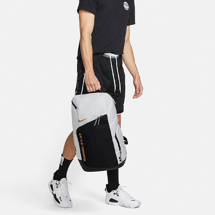 New Nike Hoops Elite 32L Backpack White/Gold/Black DX9786-100