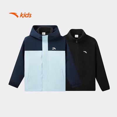 Kids Boys Outdoor Hooded 2-Piece Jacket A52616613
