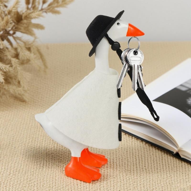 Weather Resistant Christmas Geese Outdoor Decoration For Porch Garden Patios Holiday Thanksgiving Accessory