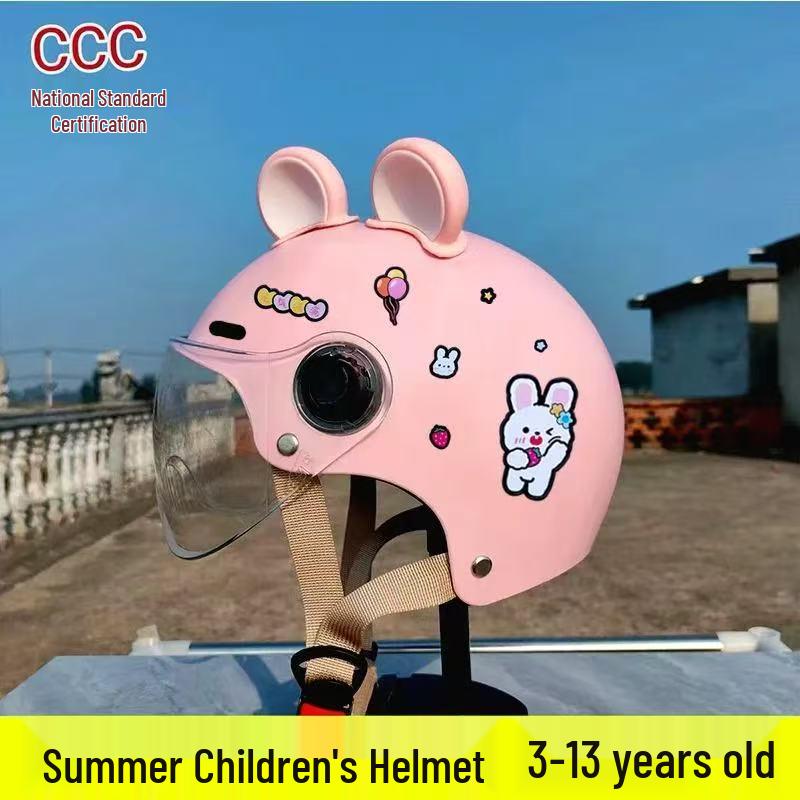 3C Certified Kids' Helmet for School, All-Season Breathable Sun Protection, Cute & Safe for Electric Bikes