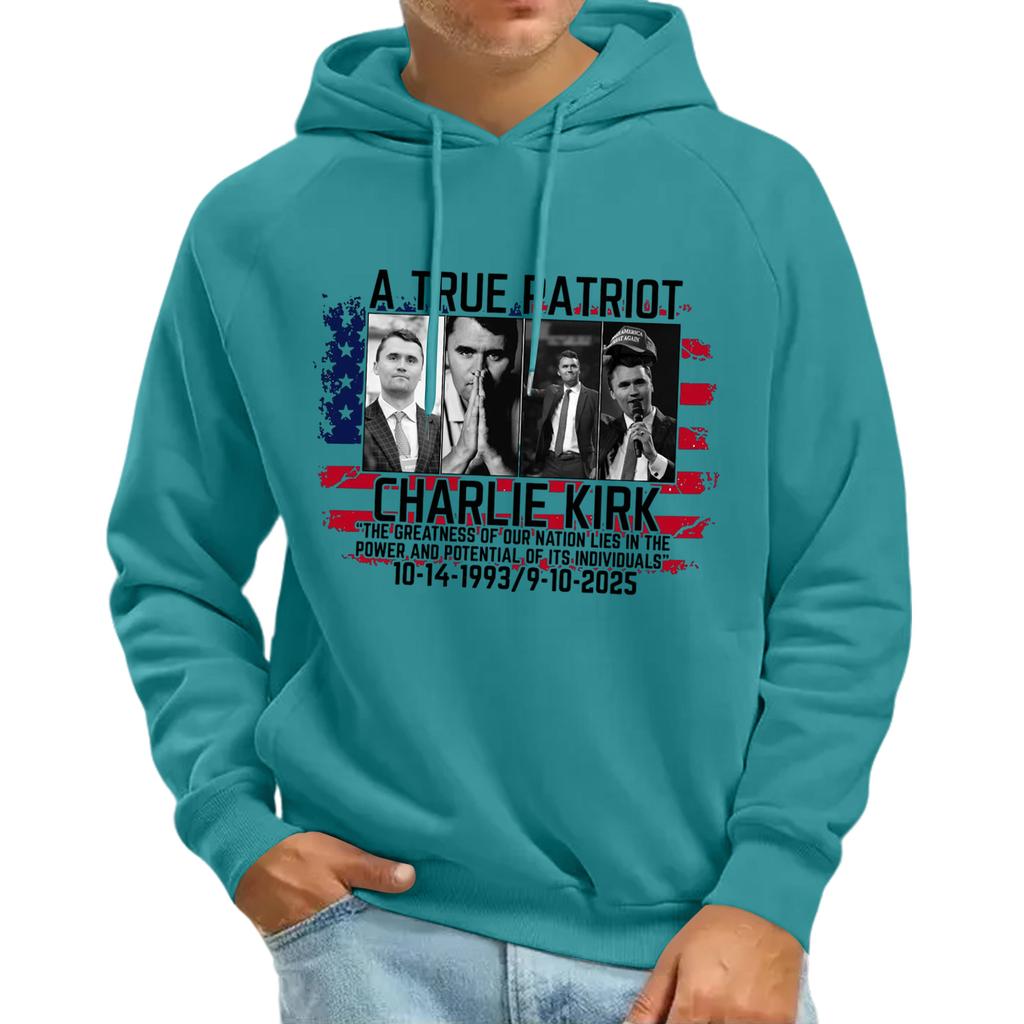 Men's Raglan Long Sleeve Hooded Sweatshirt