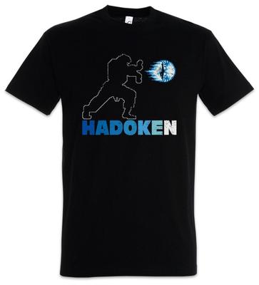 Hadoken II Herren T-Shirt Gamer Street Champion Spiel Arcade 90er Kämpfer Spezial