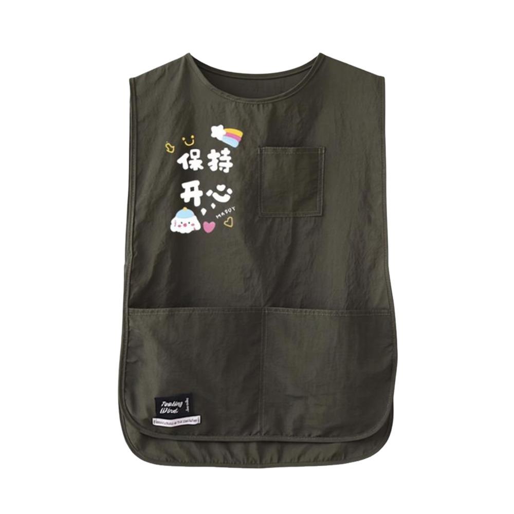 Waterproof Chef Apron Cartoon Catering Work Clothes Fashion Kitchen Vest Apron  for Home Kitchen