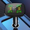 Accendisigari Monitor Temperatura Pneumatici TPMS Universale con 4 Sensori USB Tipo-C Sistema di Allarme Pressione Pneumatici Auto