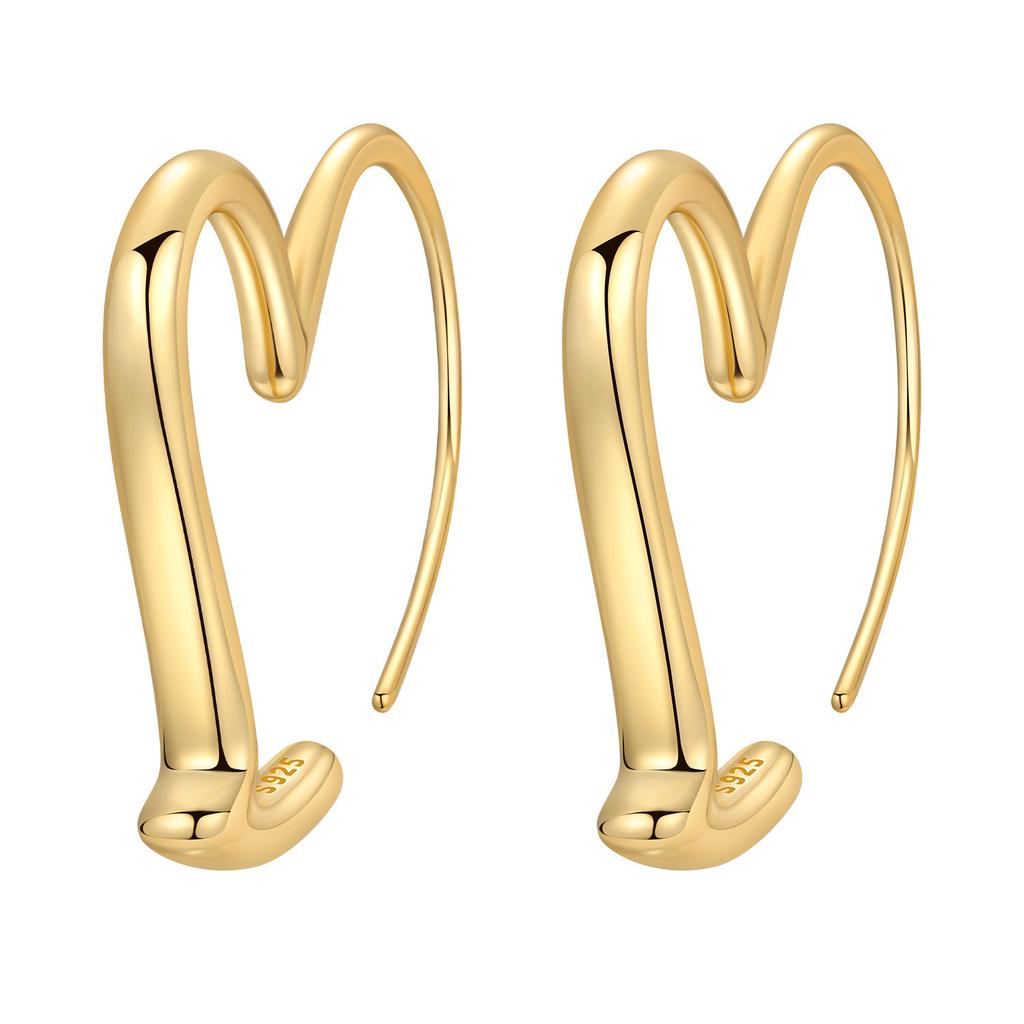 Orstarry S925 Silver 18k Gold Modern Square Hoop Earrings For Women Trendy Jewelry Anniversary Gifts