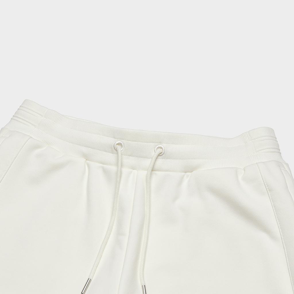 Fila Solid Color Drawstring Cuffed Casual Knitted Sports Pants Women Pants Ceramic-White F11W349620F-IV