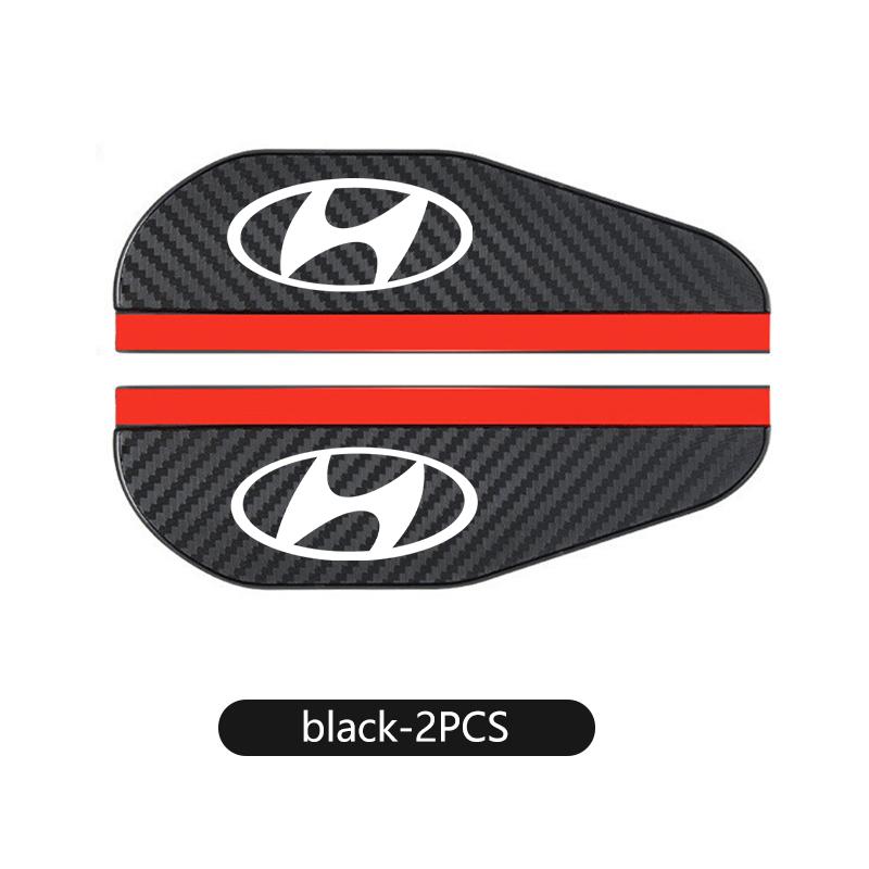 For Hyundai Carbon Fiber Car Rear View Shield Guard Auto Rearview Mirror Rain Cover NLINE I30 I20 Venue Tucson Kona IX35 I40 Y1