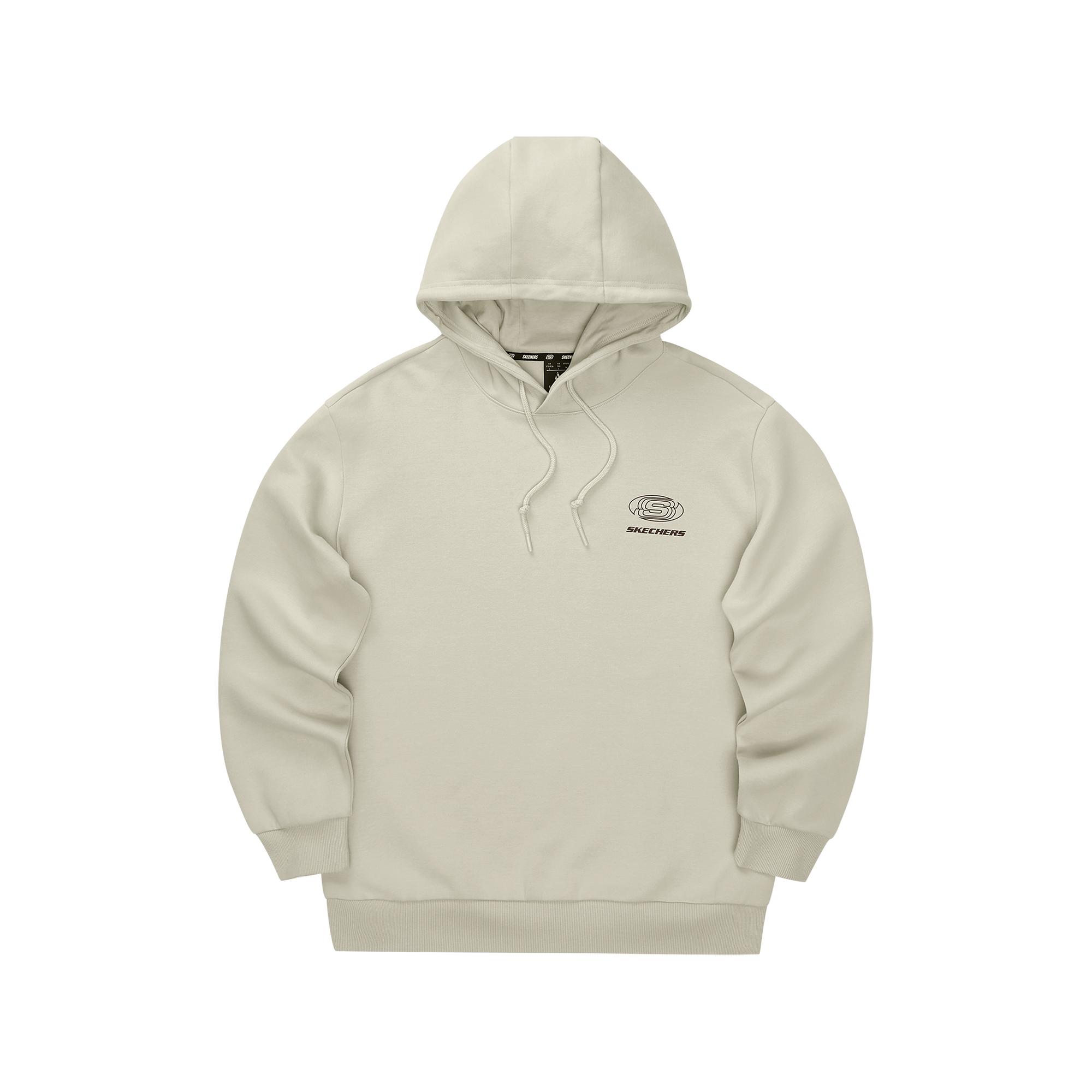 Skechers Pullover Hooded Comfortable Long Sleeve Sweatshirt Unisex sweatshirt Beige L324U099-0046 S