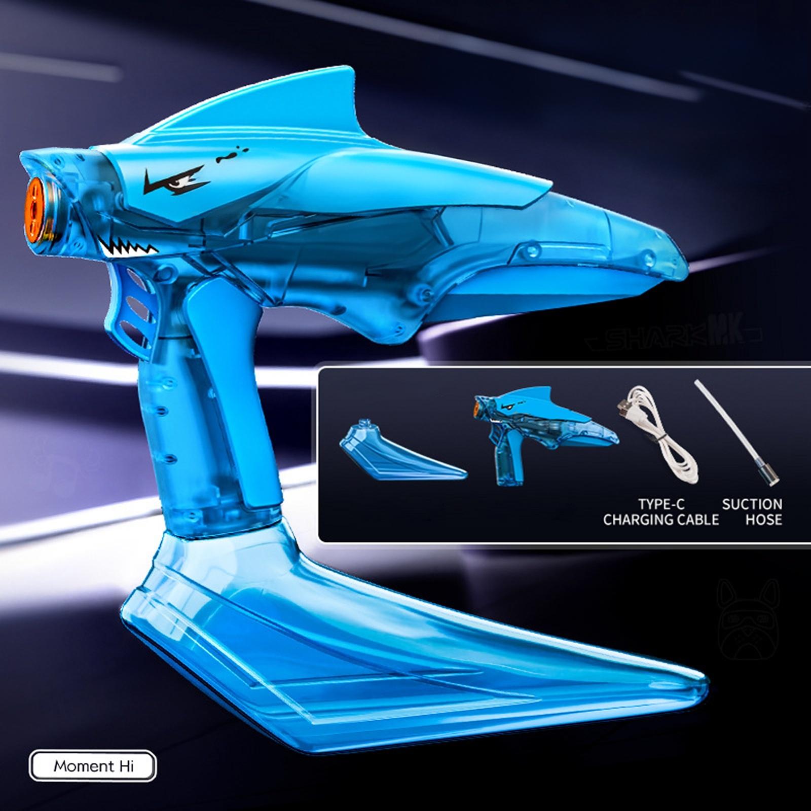 

Electric Water Gun Large Capacity Rapid Fire Water Blaster with LED Light Effects Fully Automatic Water Shooter for Kids Outdoor Play One Size