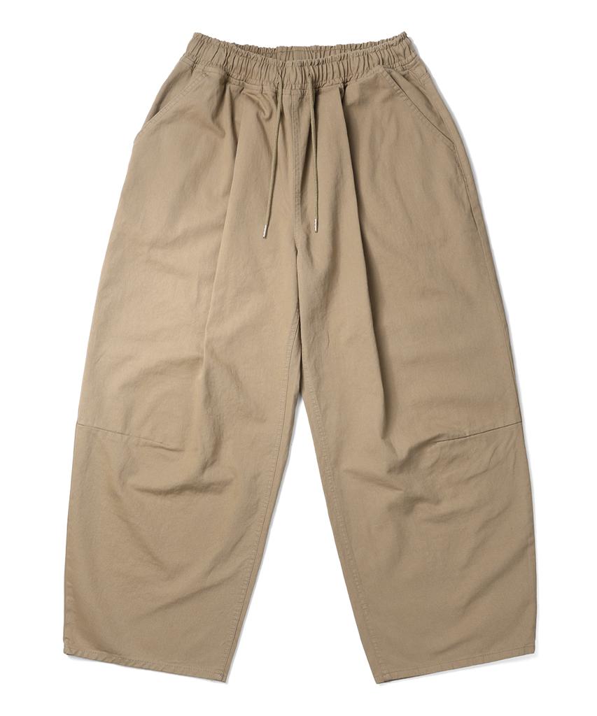 RUGGED HOUSE Dainey Elastic Cotton Pants Beige