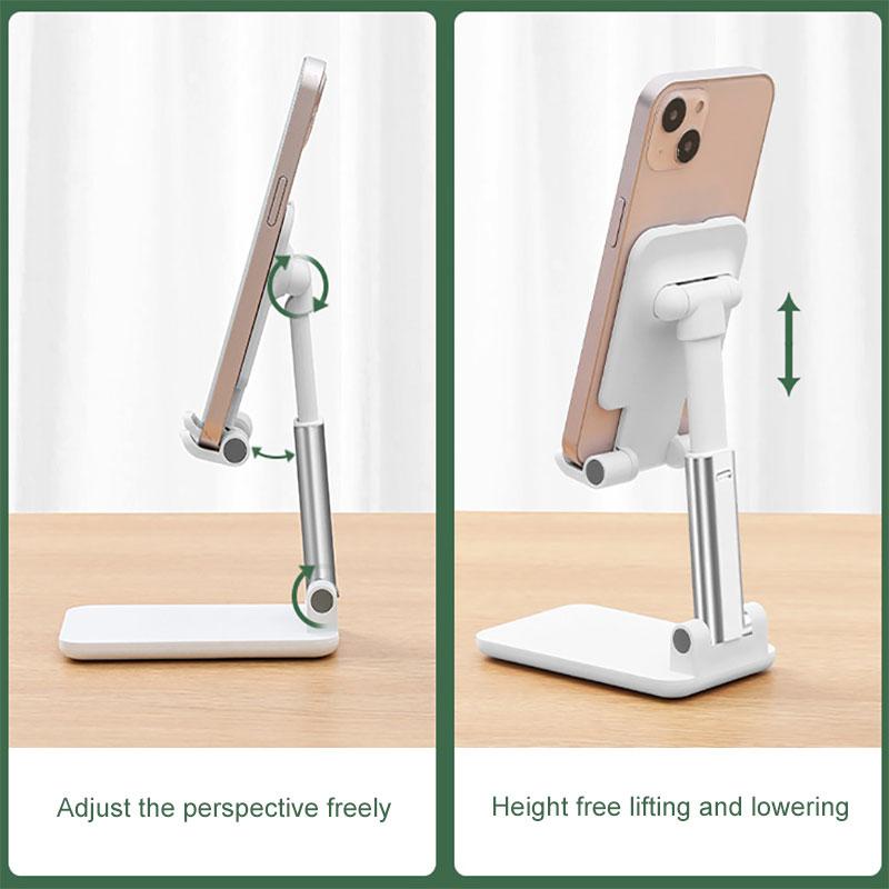 1PC Cell Phone Stand Phone Holder For Desk Bed Kitchen Adjustable Cell Phone Stand Dock Compatible With Android/iPhone/ipad