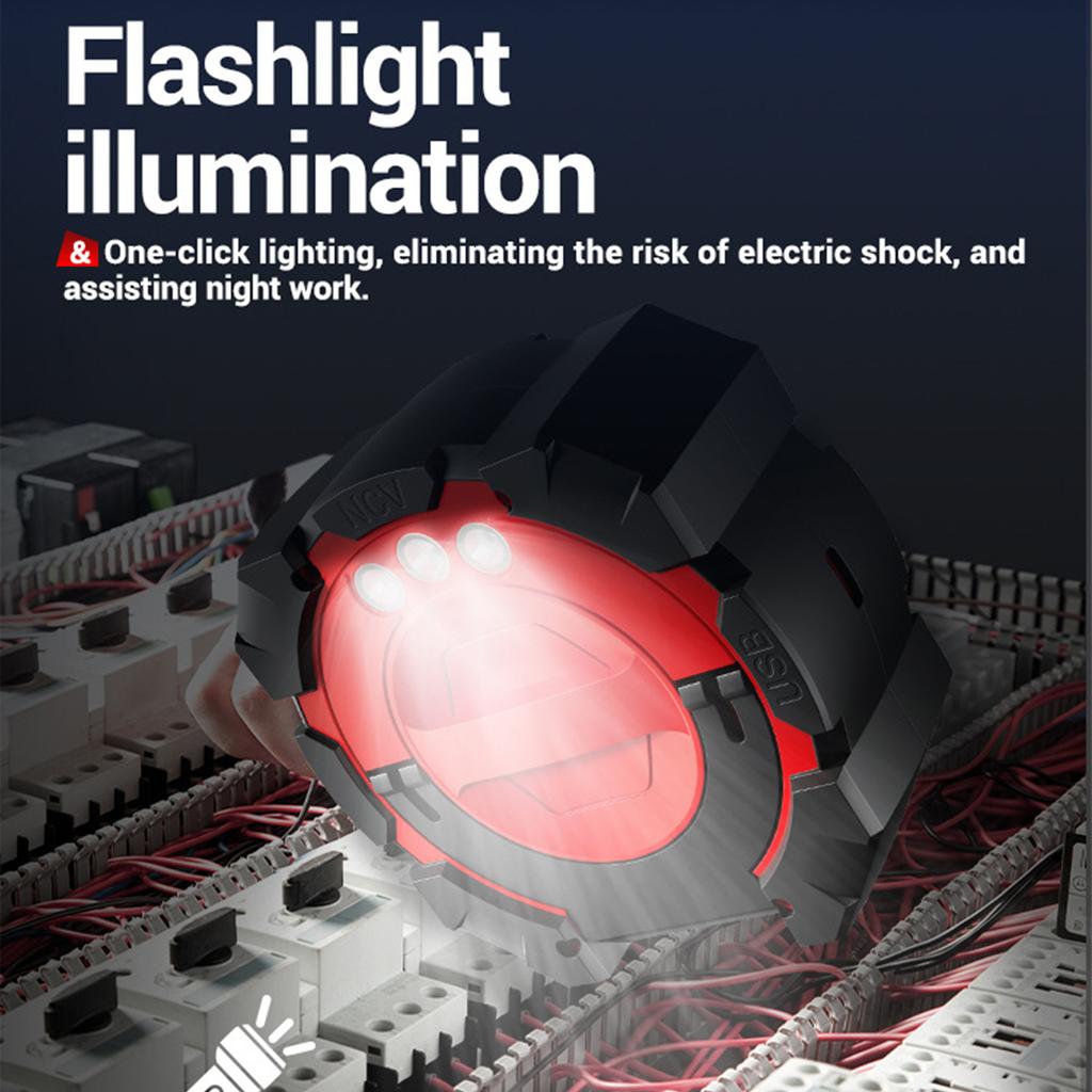 Digital Multimeter, 6000 Counts NCV Voltage Tester with VA Backlit LCD, Data Hold, Flashlight, Live Wire Detection,
