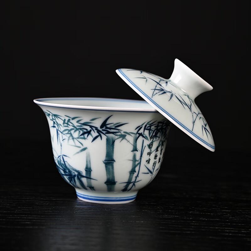 Jinhongyu Portable Ceramic Tea Set with Leather Case