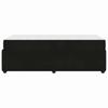 Bed Frame with Mattress Black 80 X 200 Cm Fabric