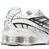 Nike Scarpe da ginnastica da uomo Shox Ride 2 Platino Metallico Uomo Grigio Bianco Nero IB8174-100