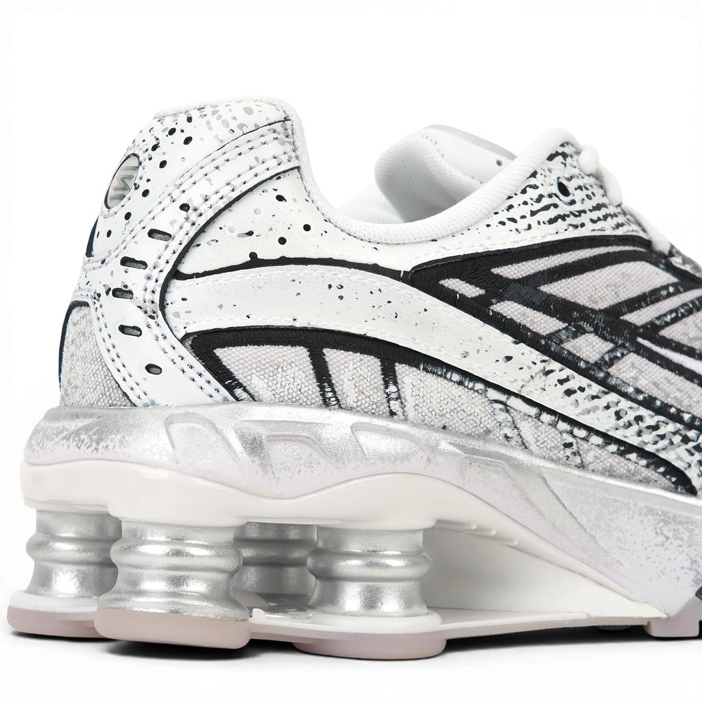 Nike Scarpe da ginnastica da uomo Shox Ride 2 Platino Metallico Uomo Grigio Bianco Nero IB8174-100