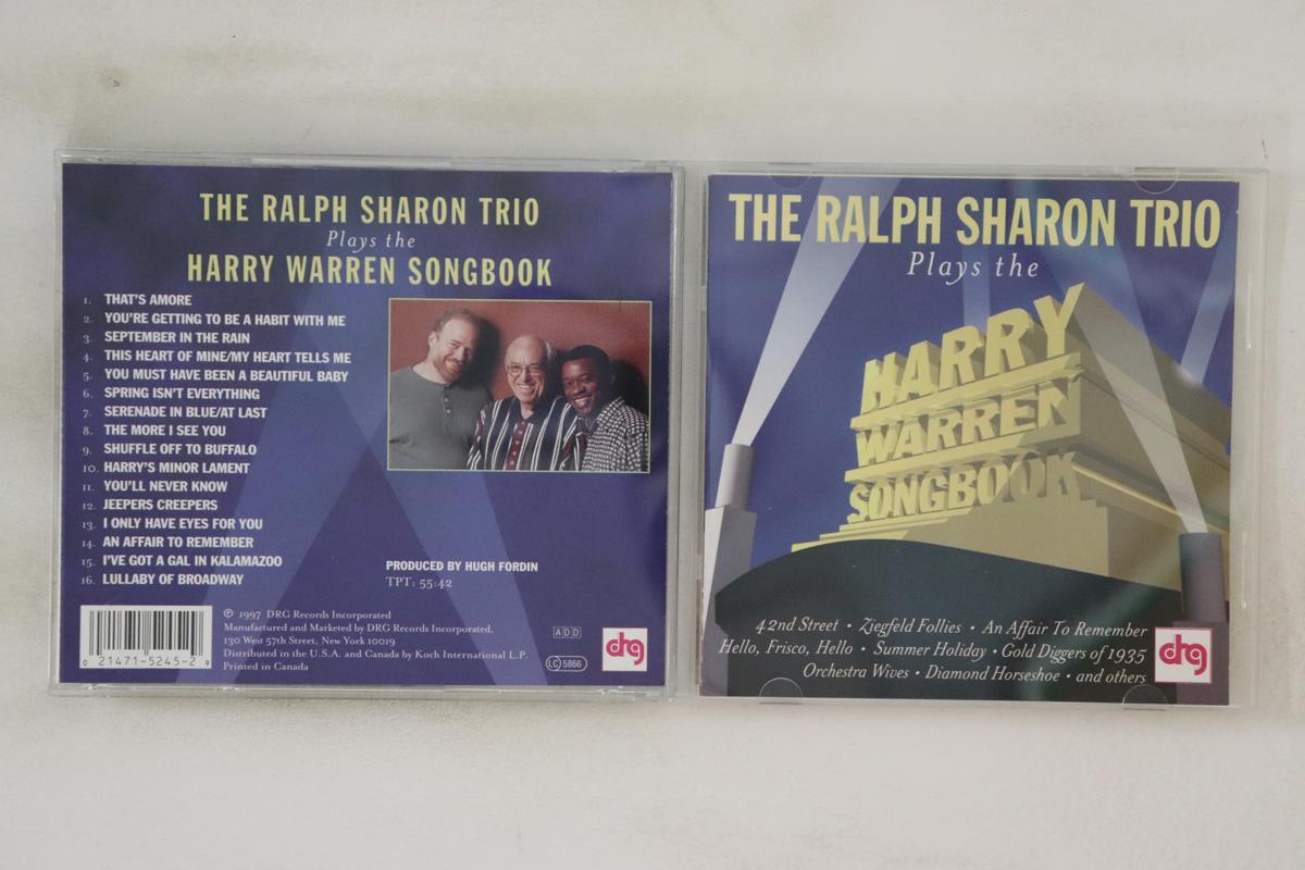 

CD RALPH SHARON Plays The Harry Warren Songbook 5245 DRG RECORDS IN 1997 US Jazz Used