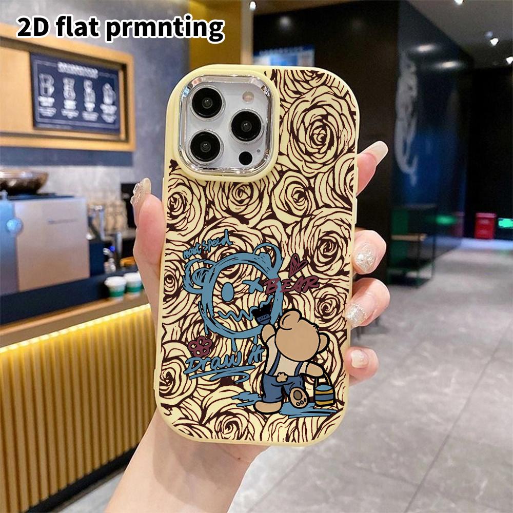 Phone Case: 2D flat design suitable for iPhone 18 17 16 15 14 13 Pro protective case, couple style, street fashion, Christmas and Halloween gift
