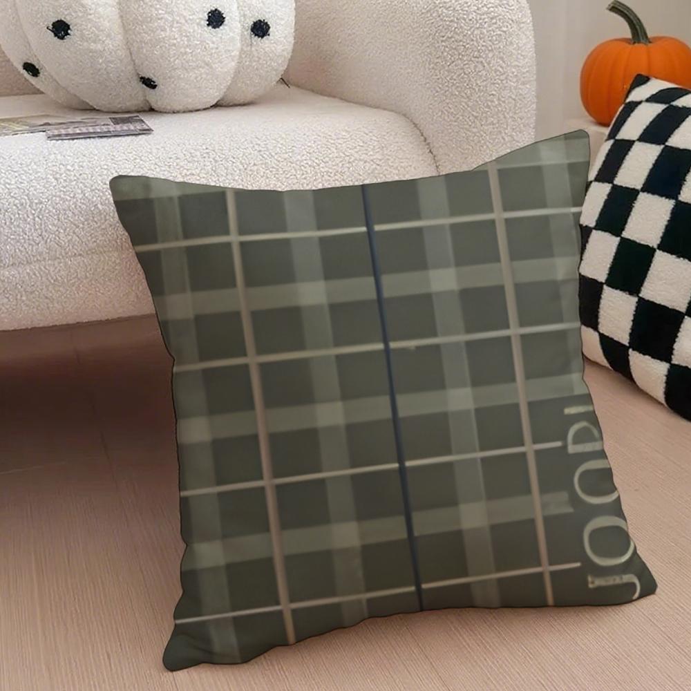 JJOOP Ljus Lyx Mode Soffkuddeöverdrag Kuddfodral Dold Knapp Hållbar Polyester Stolskudde