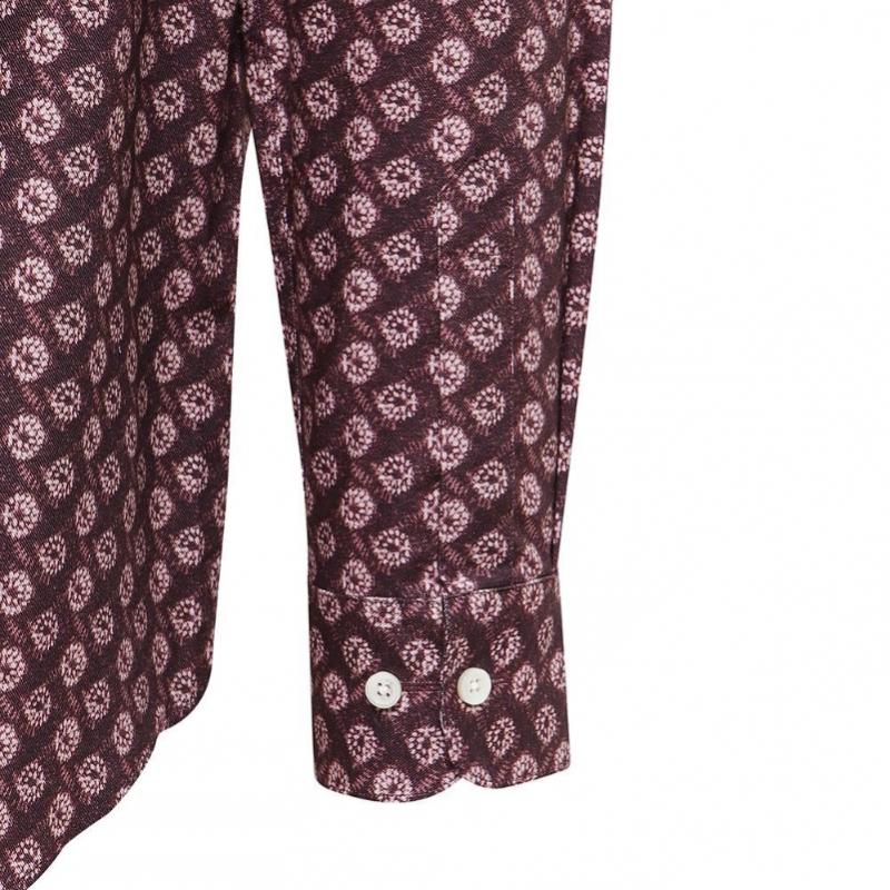 Daks Cotton Blend Flower Print Regular Fit Casual Shirt Dma1shcl131w1