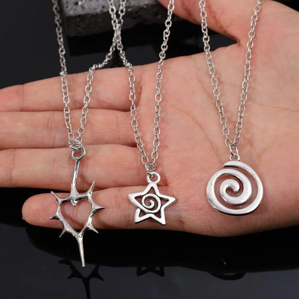 Silver Color Heart Teeth Pendant Choker Cahin Punk Necklace Fashion Y2K Necklace  Jewelry Gift