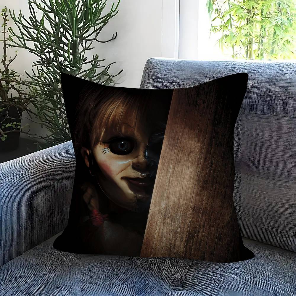 Popular AAnnabelle Horror Movie Cushion Cover 30x50 Polyester Sofa Cushions Decorative Pillows Home Decoration Pillowcover