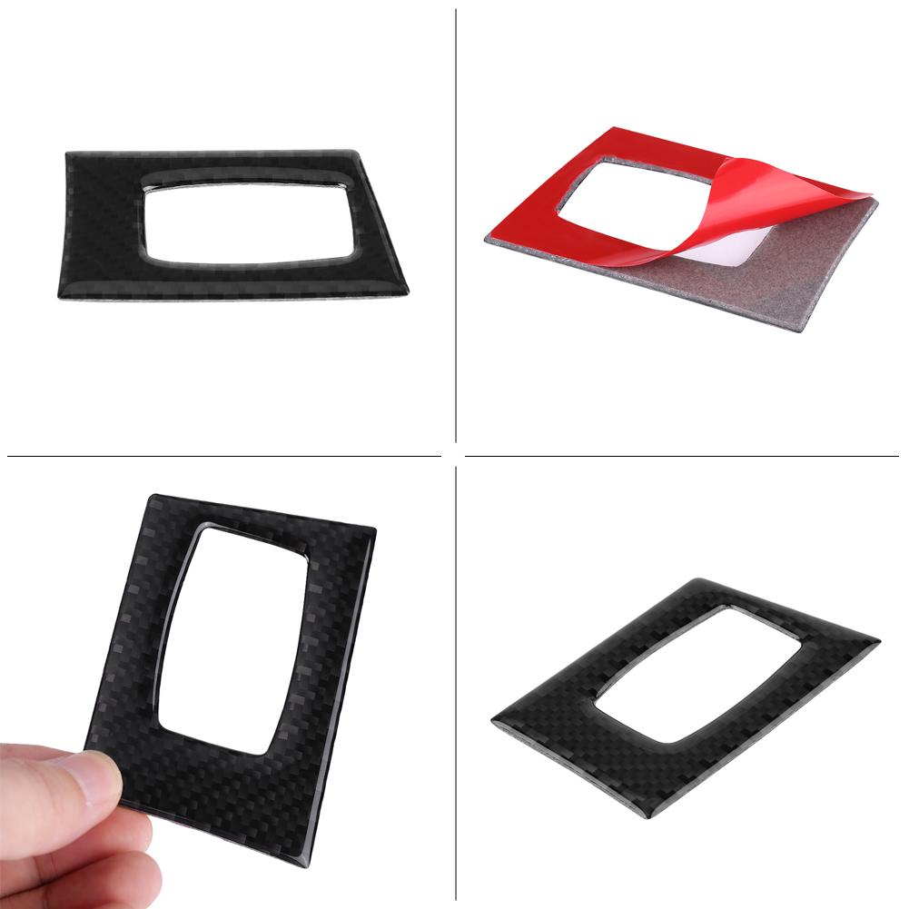 Carbon Fiber LHD Car Interior Key Hole Frame Cover Trim Accessory for BMW E90 E92 3 Series