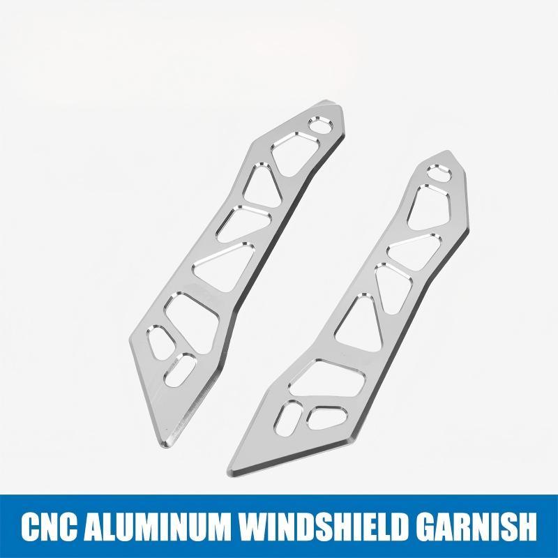 Cnc Motorcycle Windshield Bracket Aluminium Alloy Decorative Cover Windscreen Bracket Glass Regulator Windproof Bracket A