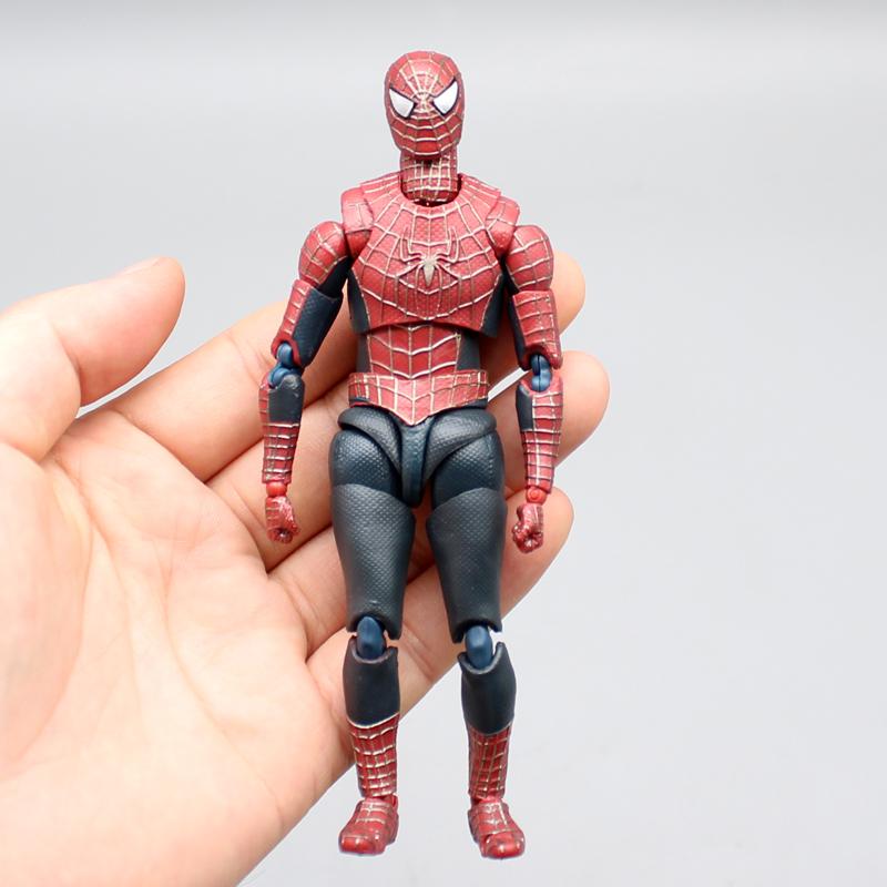 2025 Hot 14cm Spiderman Action Figure - Peter Parker Tobey Maguire Version Anime Shf Movable Joint Model Doll Collectible Lovely Gift